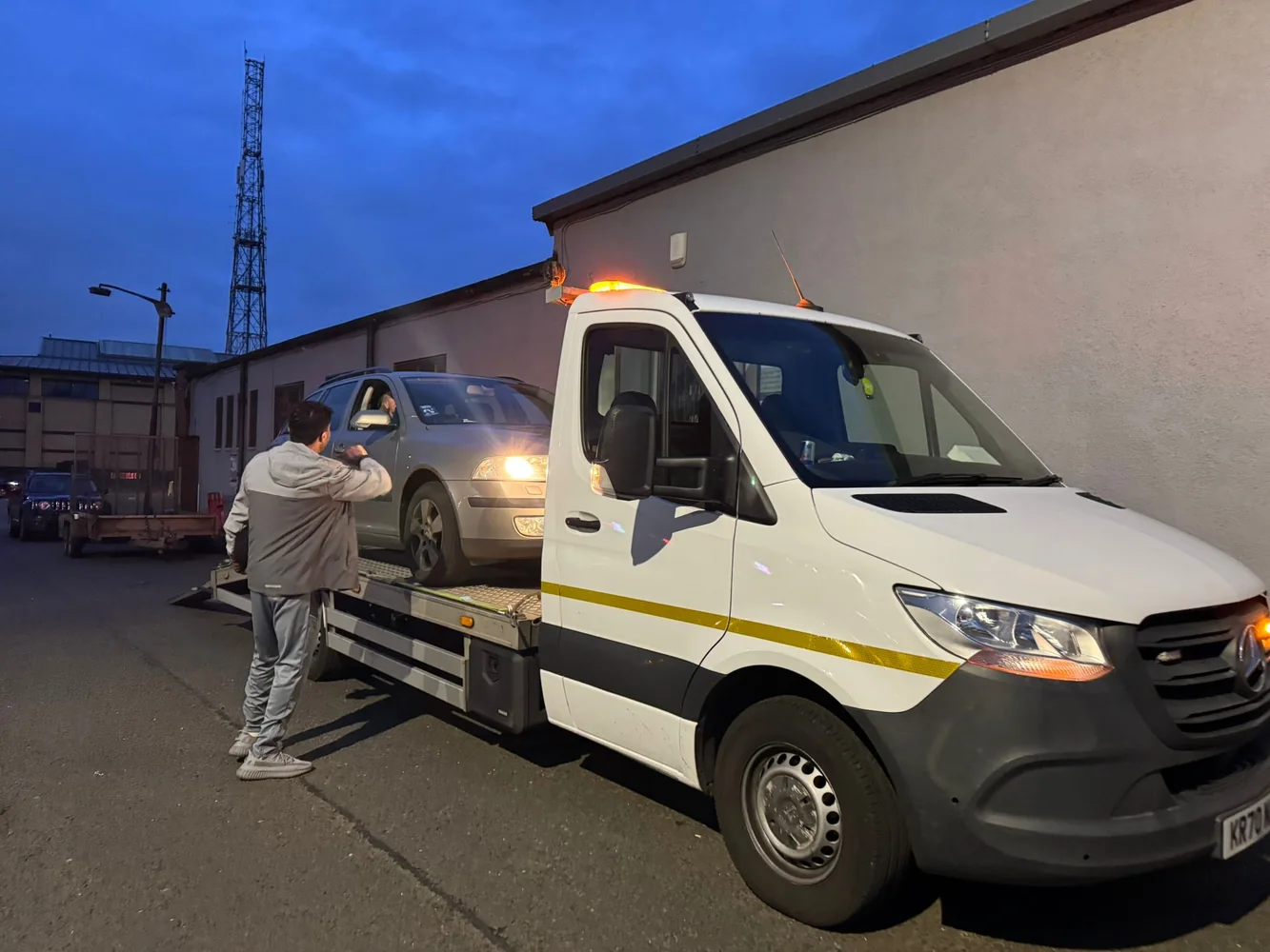Emergency Car & Trailer Recovery Near Ibrox Stadium – Two Trip Recovery Completed Safely