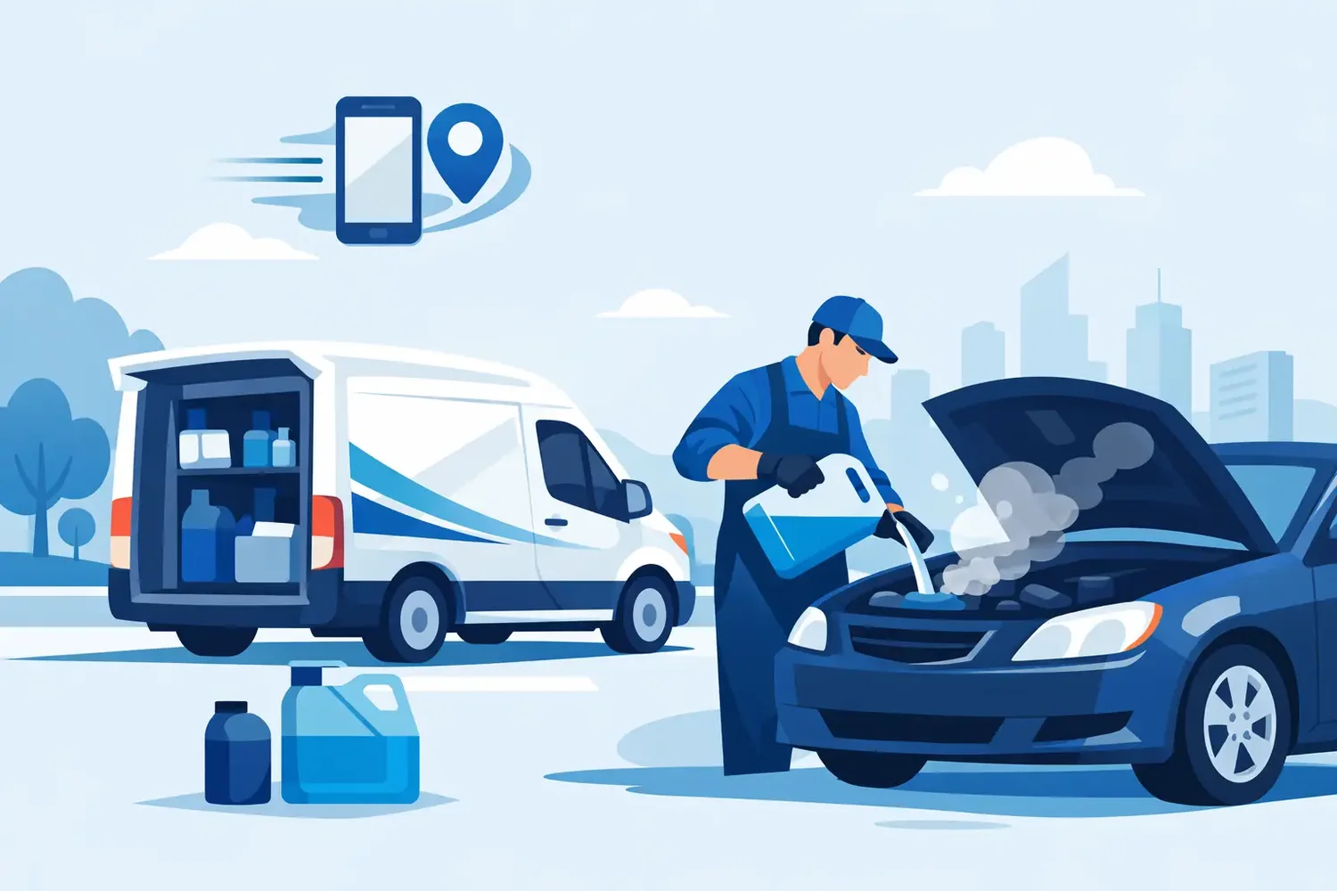 Mobile Coolant Top Up When You Need It Fast